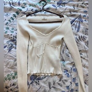 Aritzia Wilfred white long sleeve top